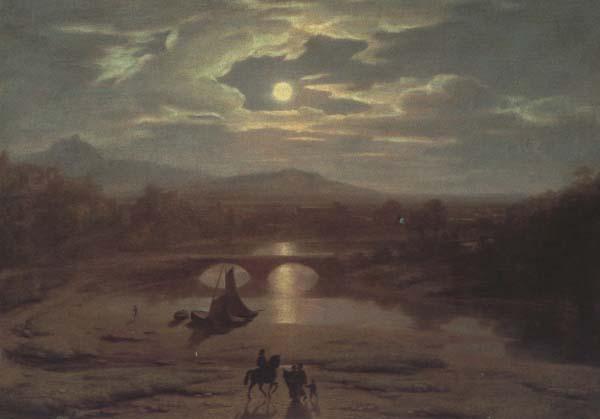 Washington Allston Moon-light landscape (mk43) Germany oil painting art